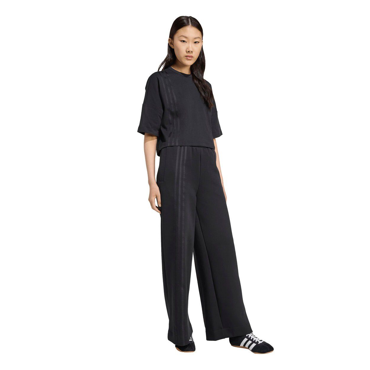 Off Placed 3-Stripes Wide Bukser