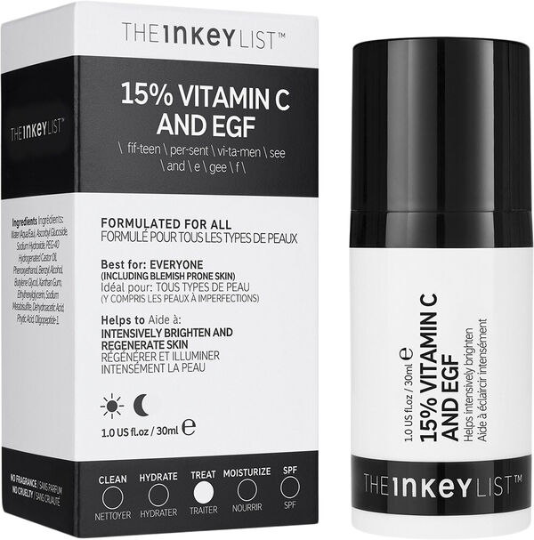 Lysnende serum med 15% C-vitamin og EGF