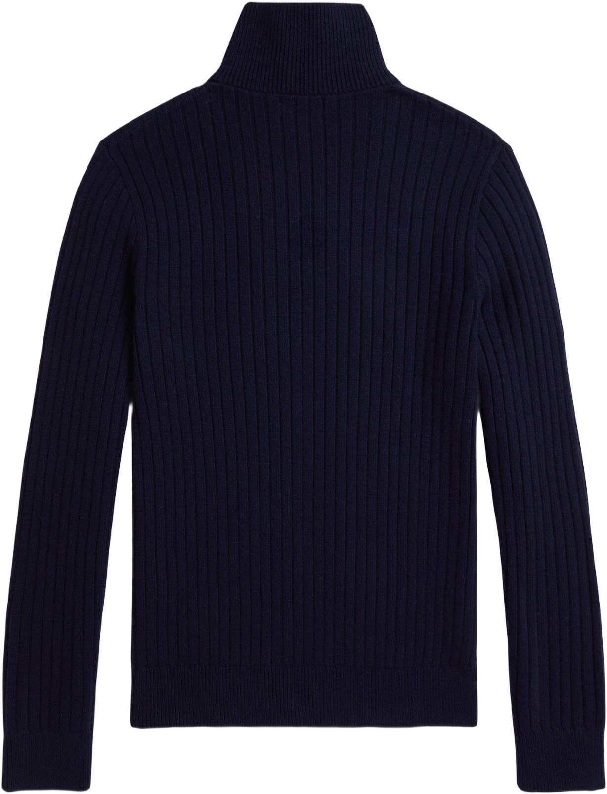 Rib-Knit Wool-Cotton Sweater