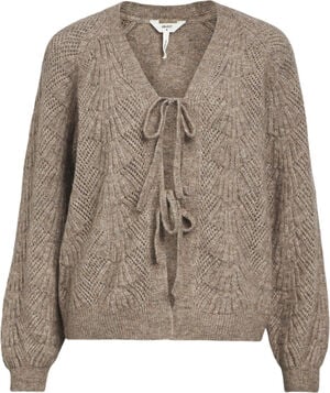 OBJFLORA RE L/S KNIT CARDIGAN NOOS