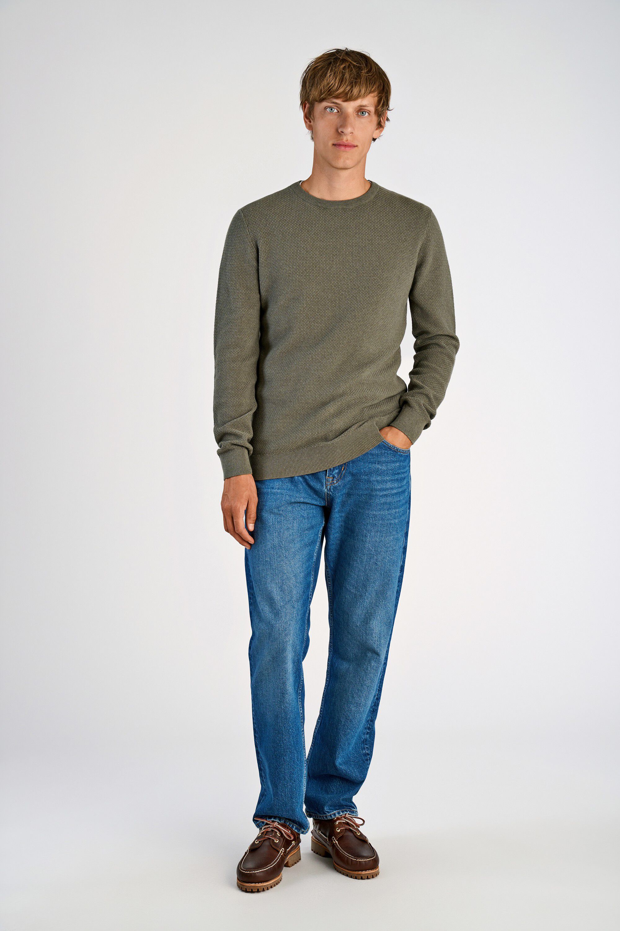 Recycle structure knit jumper