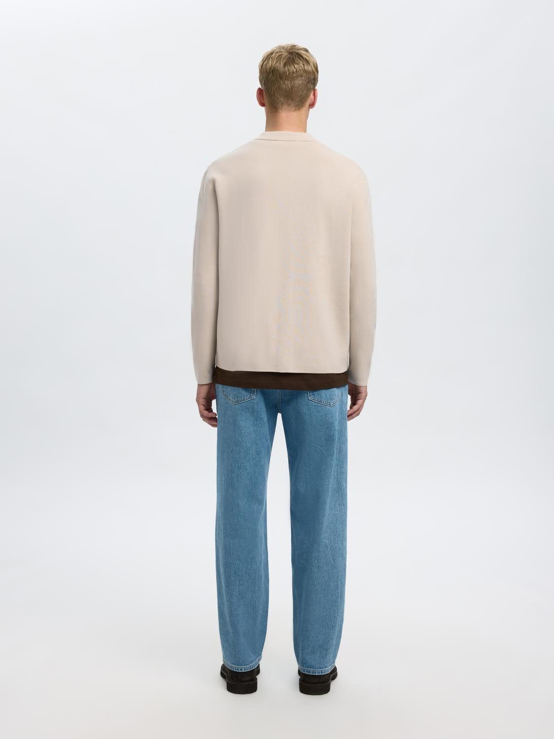 SLHMIKE LIGHT LS KNIT RELAXED POLO