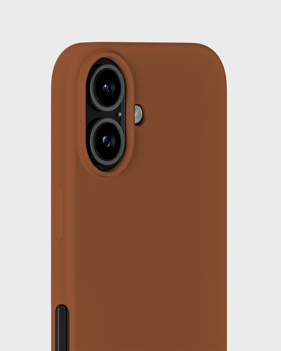 Silicone Case iPhone 16 Almond Brown