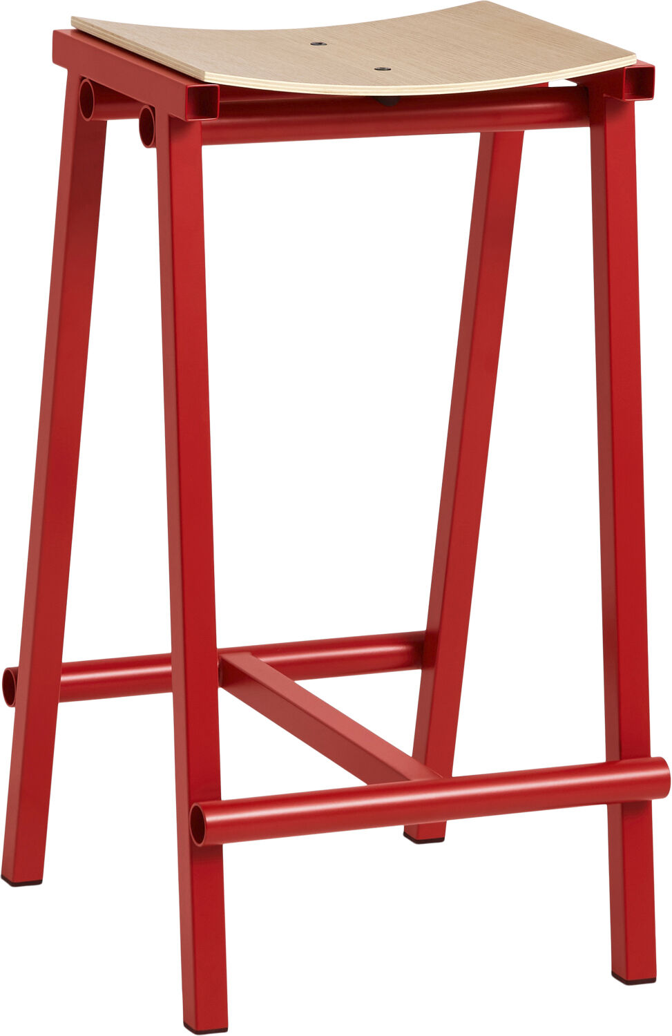 Taburete 8 Bar stool Low Signal red