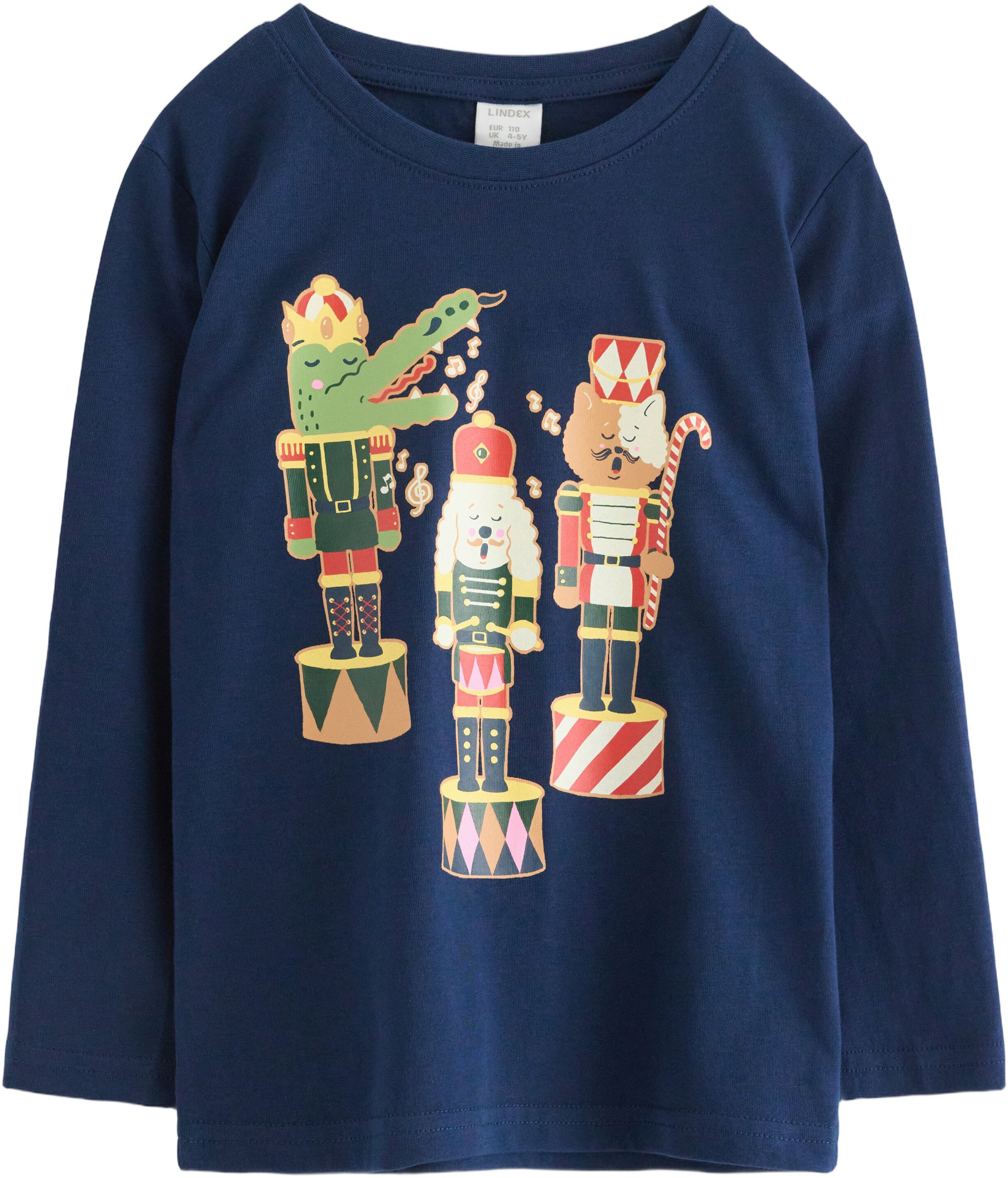 Langermet topp i myk bomullsjersey