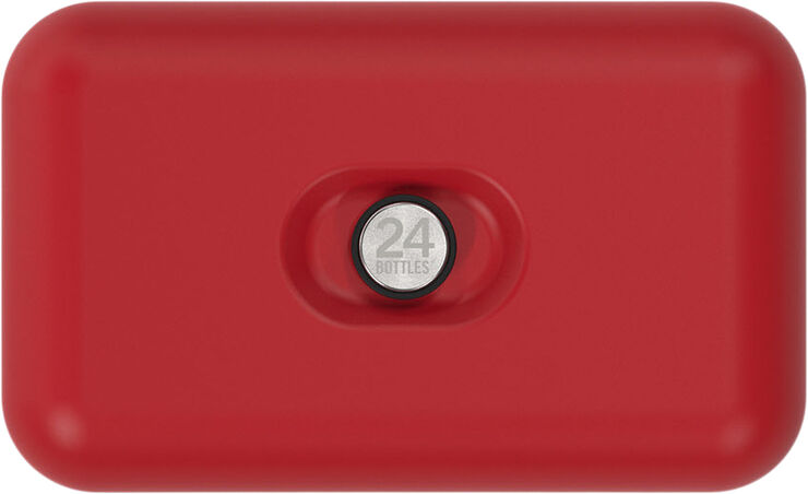 Lunchbox - Stone Finish - Hot Red