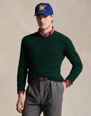 Cable-Knit Wool-Cashmere Sweater