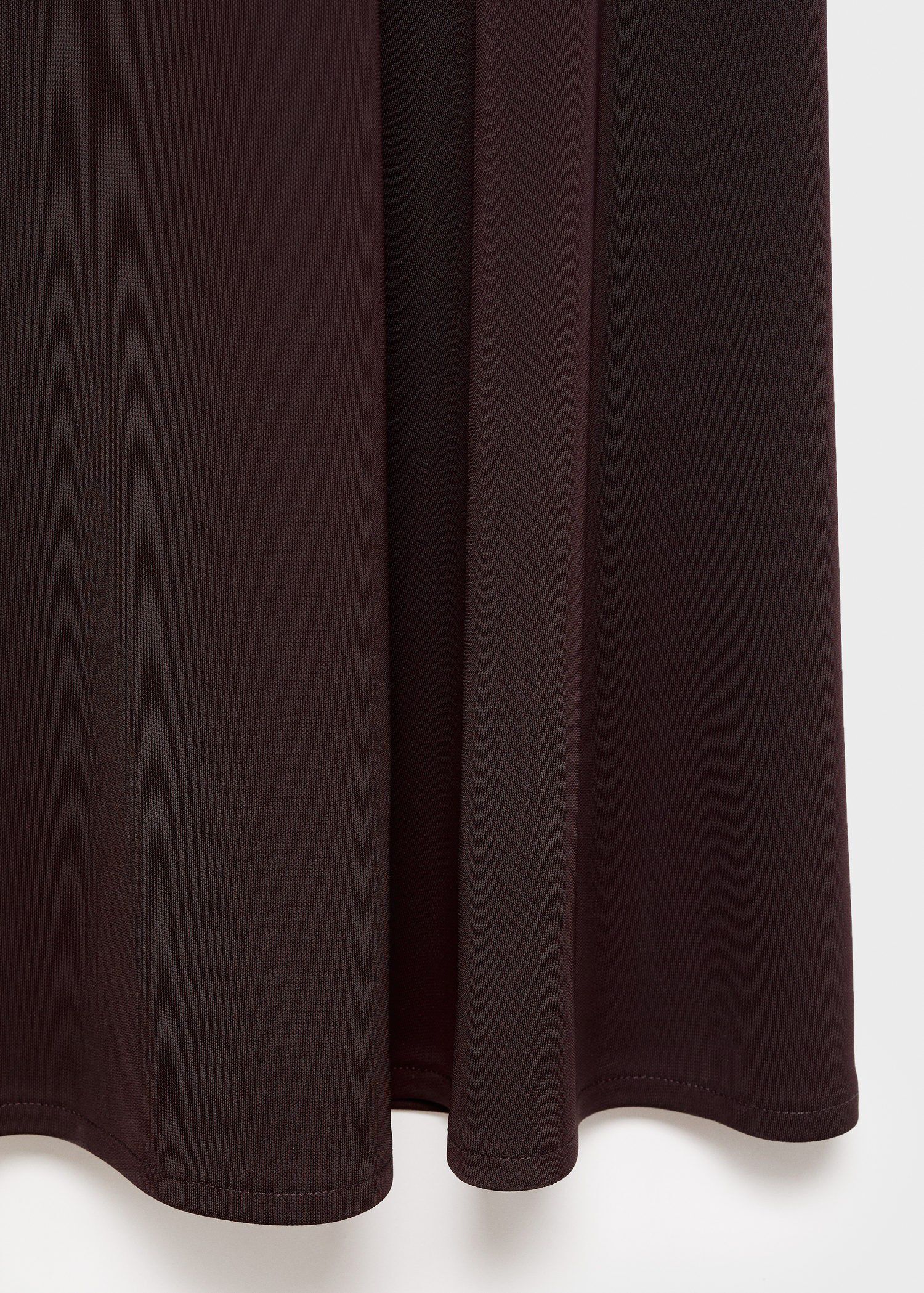 A-line dress with asymmetrical neck