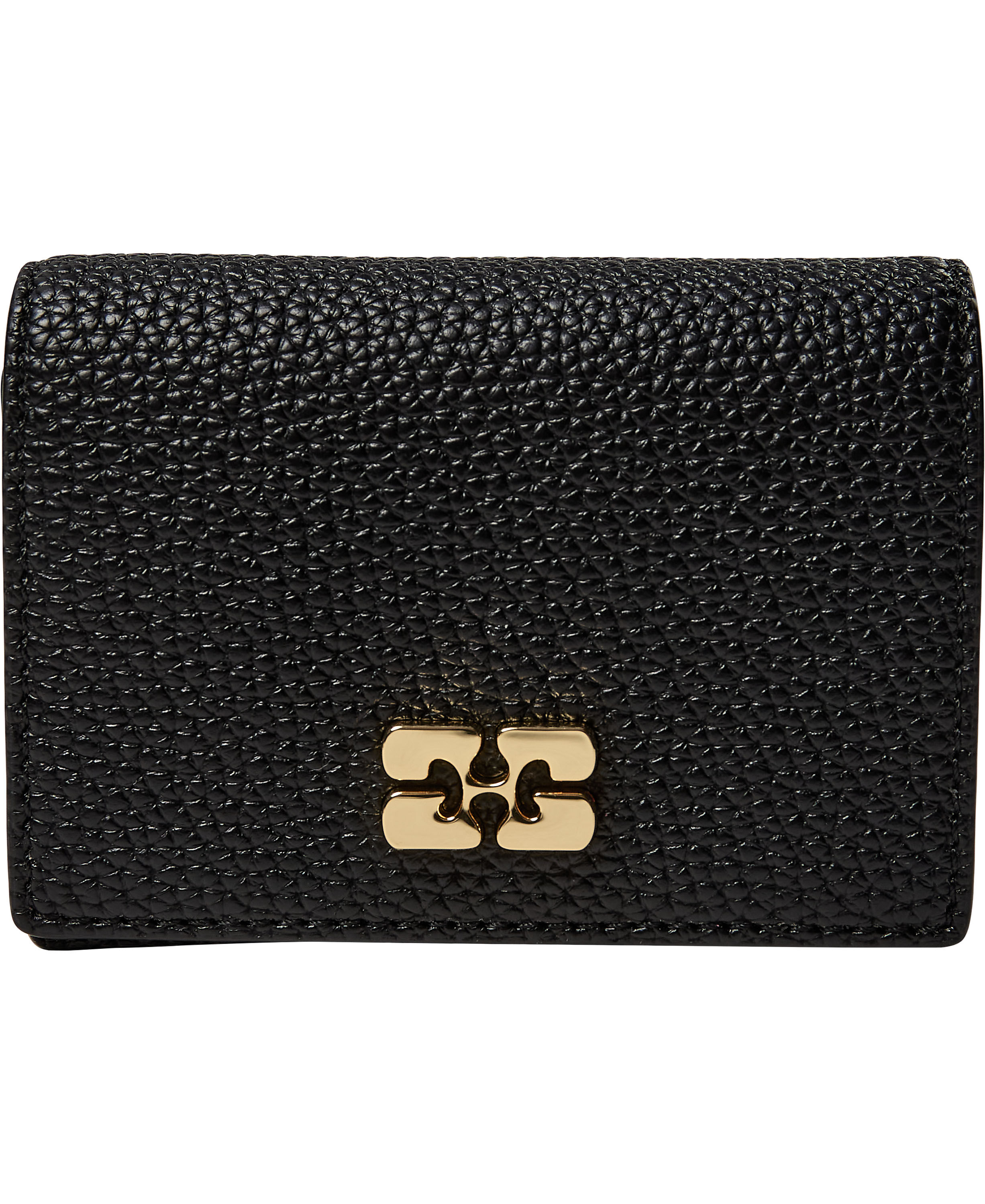 Ganni Bou Card Holder With Flap Gra