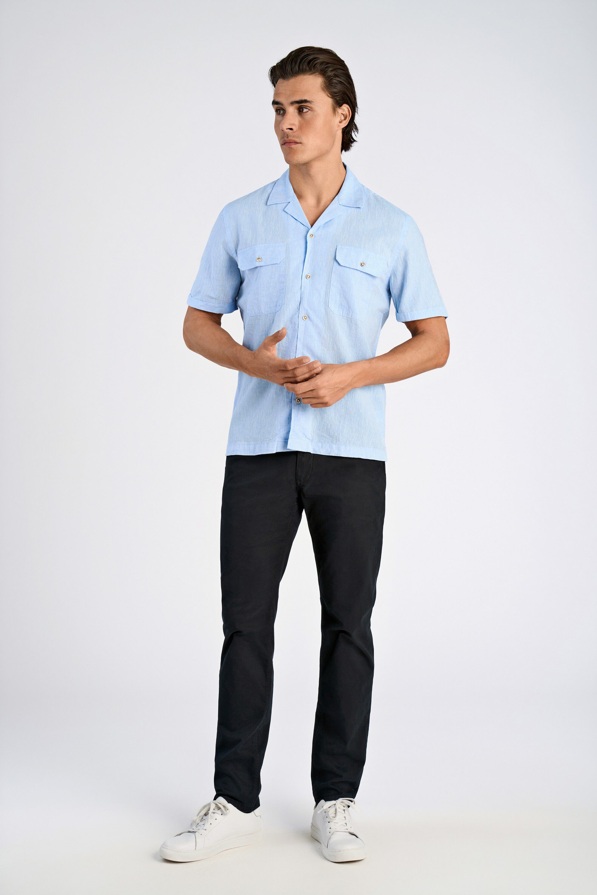 Cotton/linen resort shirt S/S