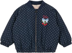 JUNO PRINTED DOT BOMBER JACKET