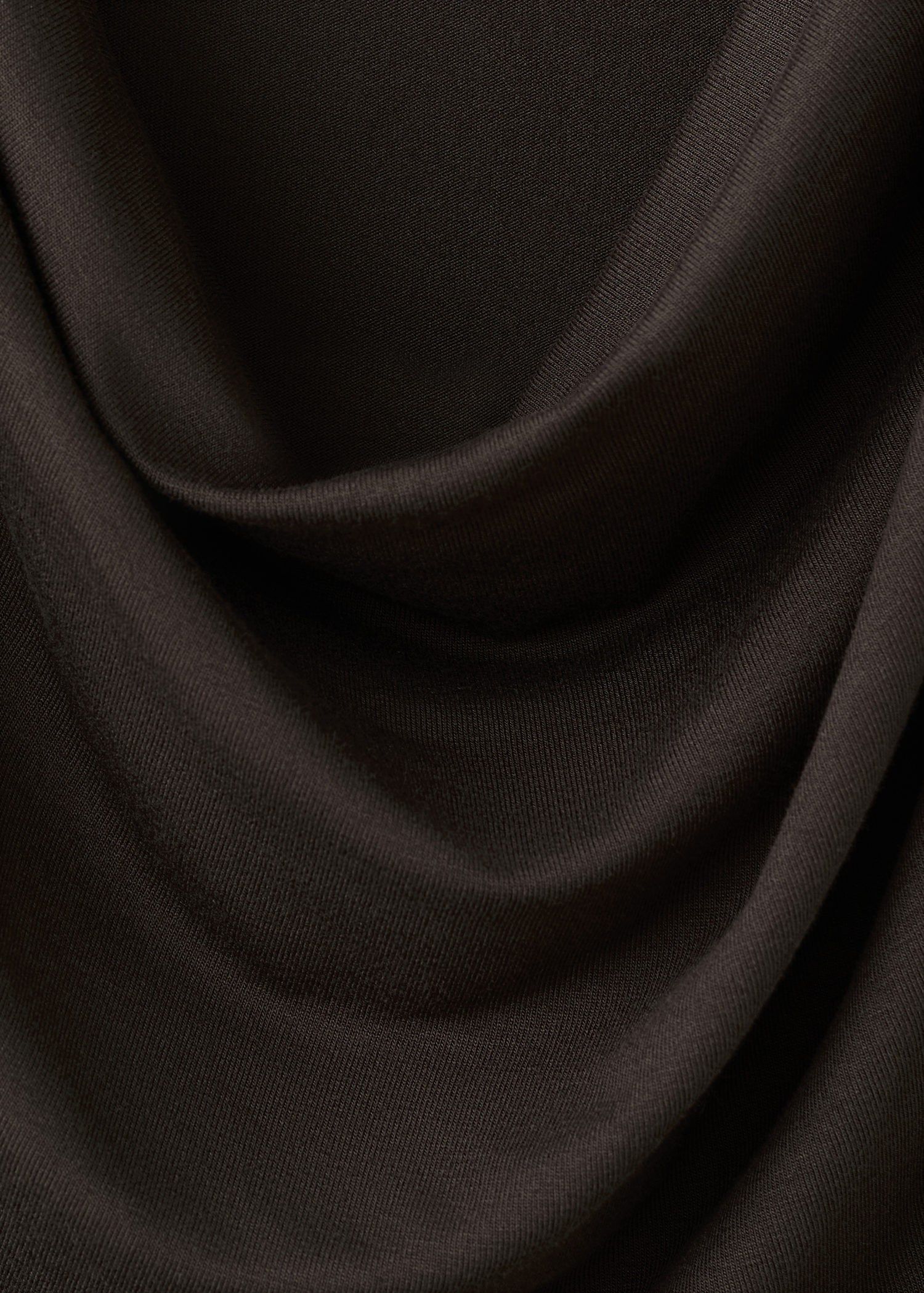 Draped fitted t-shirt