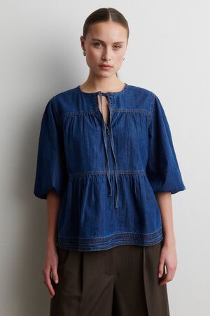 Evana Denim Blouse