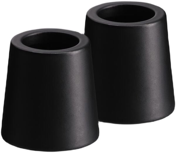 Light Candleholder mini taper, Matte Black, 2-pack, 2,3x2,3