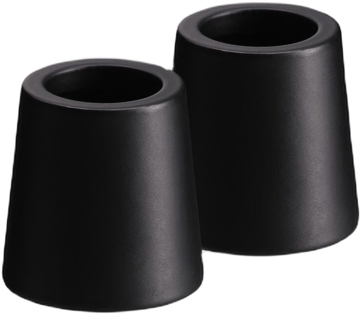 Light Candleholder mini taper, Matte Black, 2-pack, 2,3x2,3