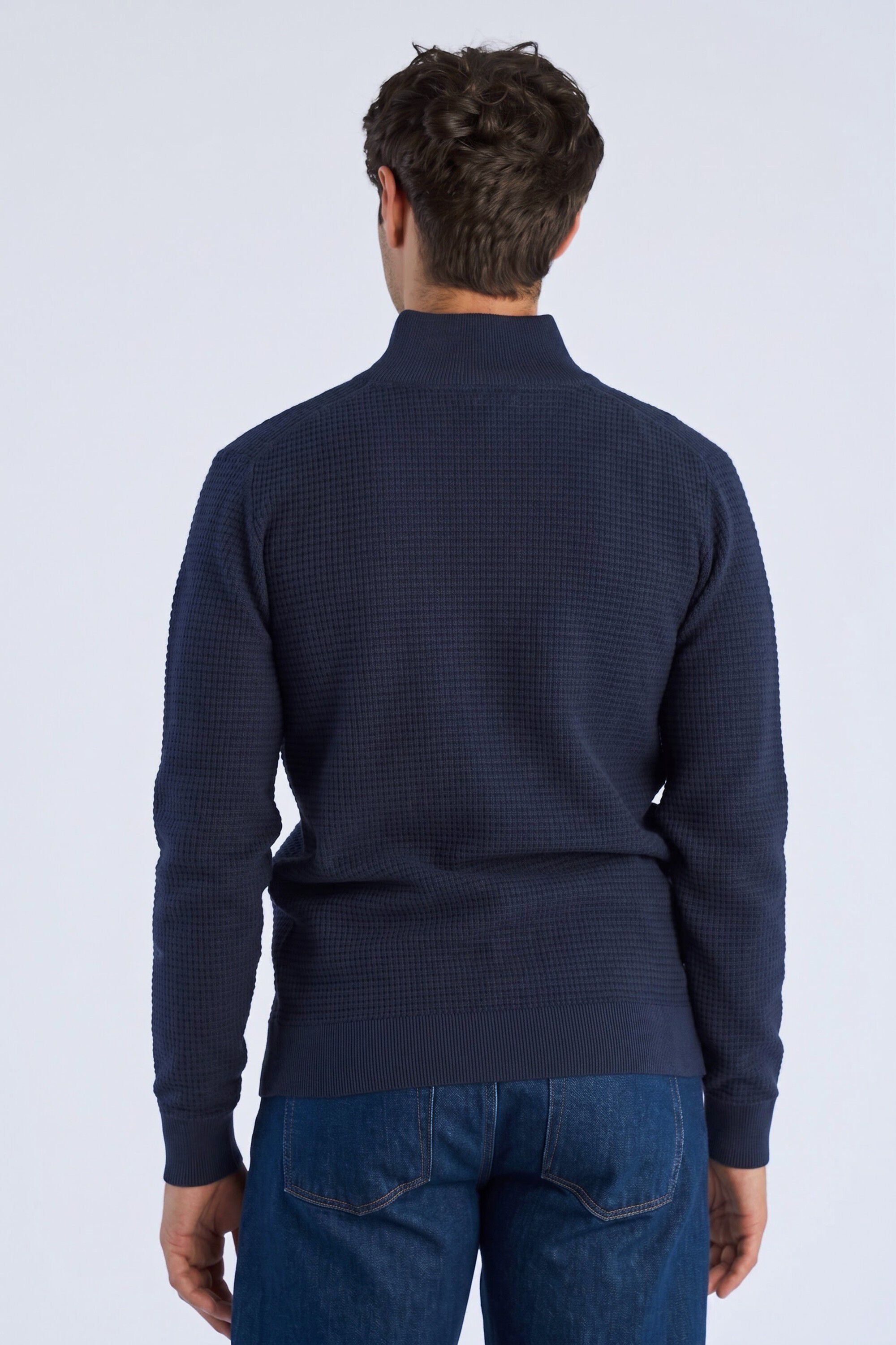 Knitted zip cardigan