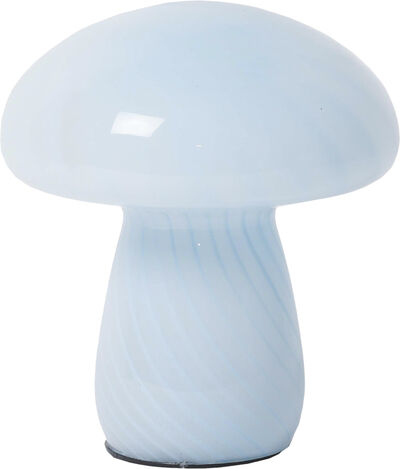 Lampe Mushy, lyseblå, 17xø15 cm