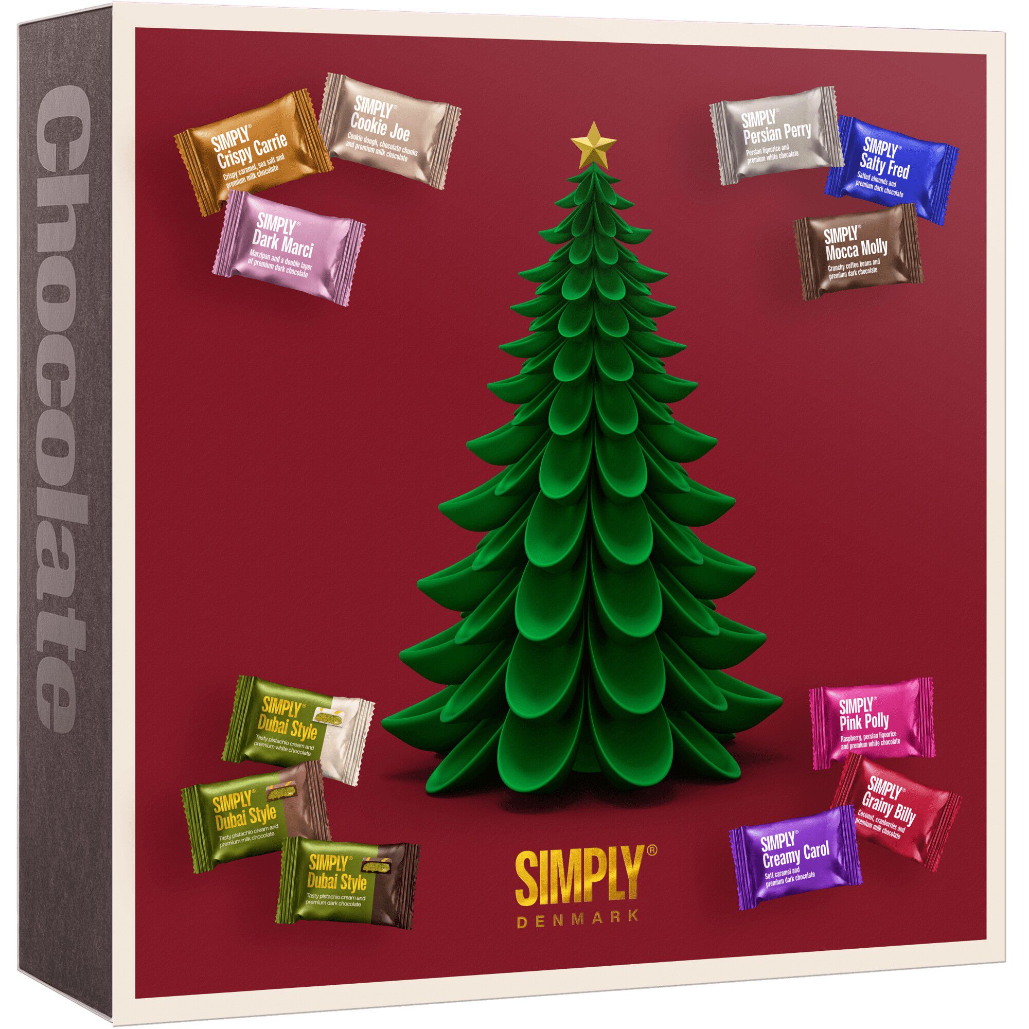 Simply&reg; CHRISTMAS BOX ULTIMATE chokolade&aelig;ske (800g)