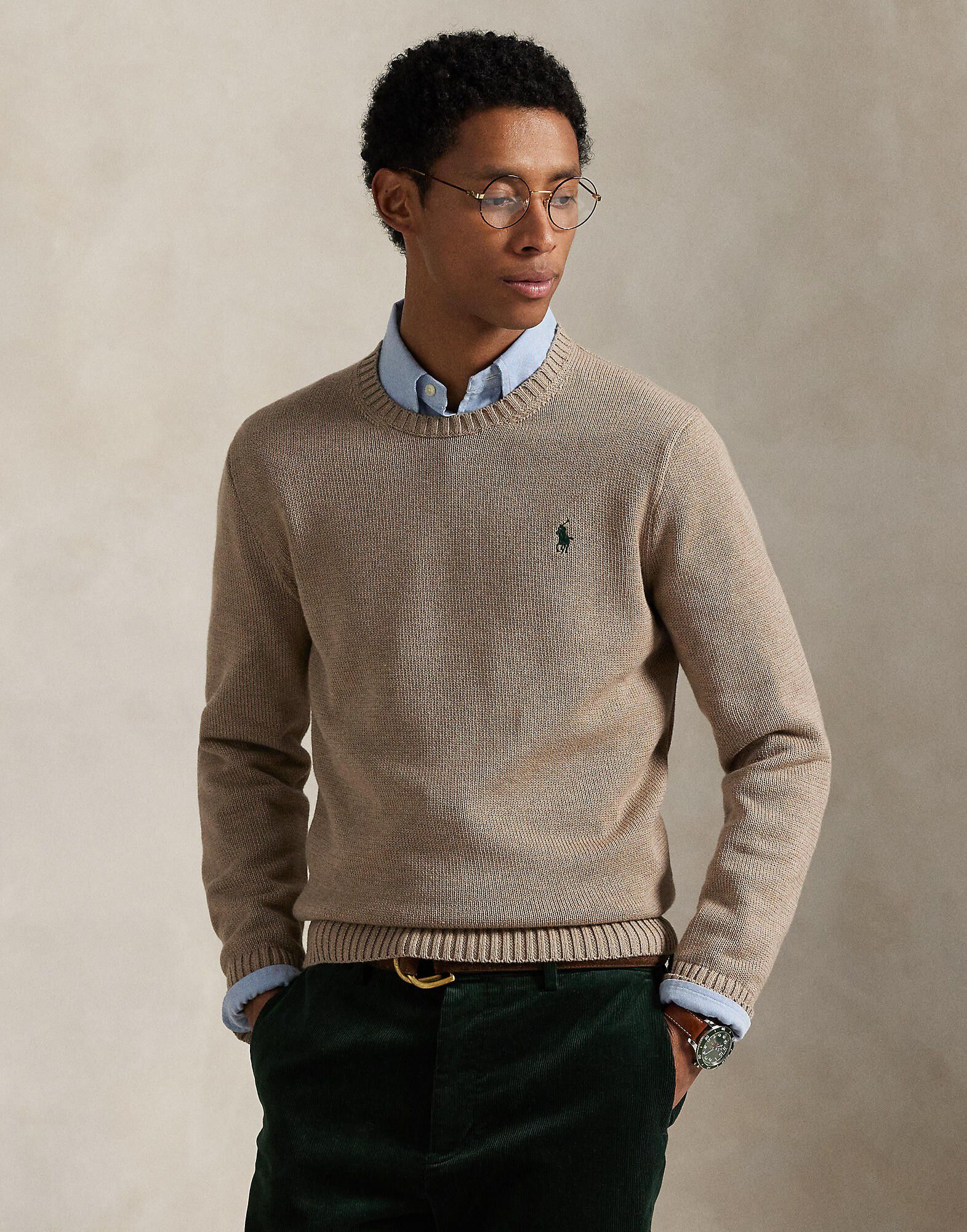 Cotton Crewneck Sweater