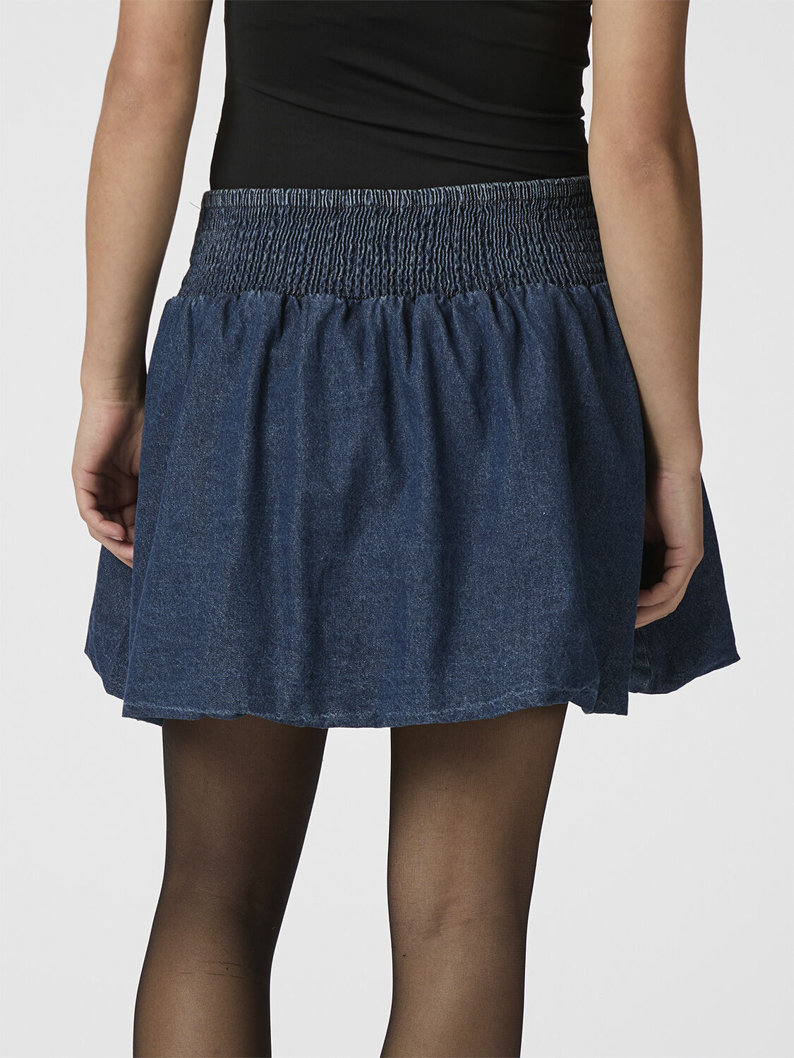 Solar Denim Balloon Skirt