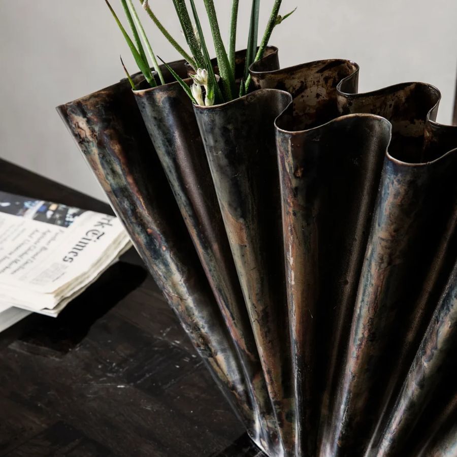 Vase, HDFlood, Antik brun