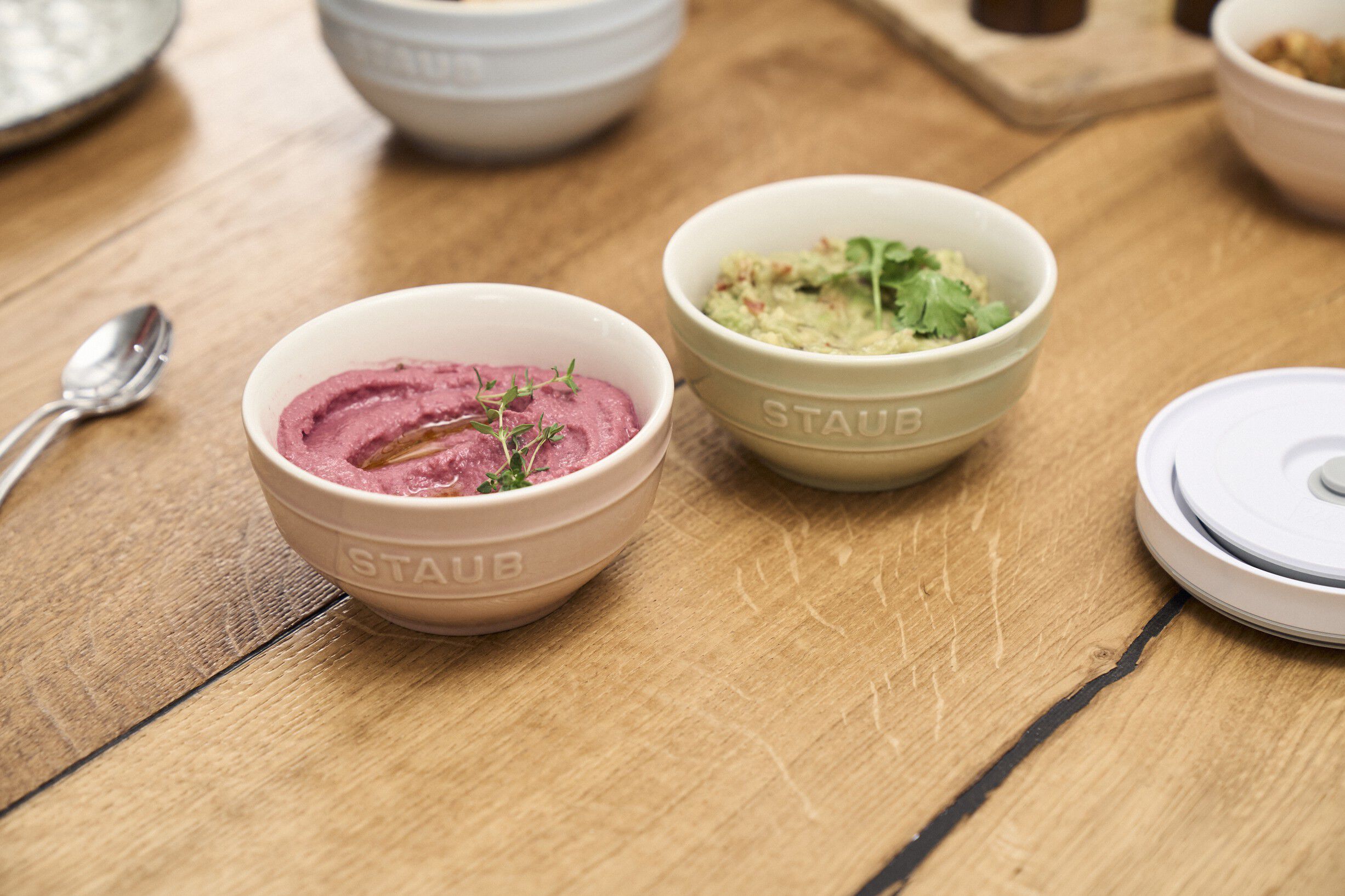 Fresh & Save BOWLS L&aring;g til vakuumsk&aring;l S / 12 cm, Hvid