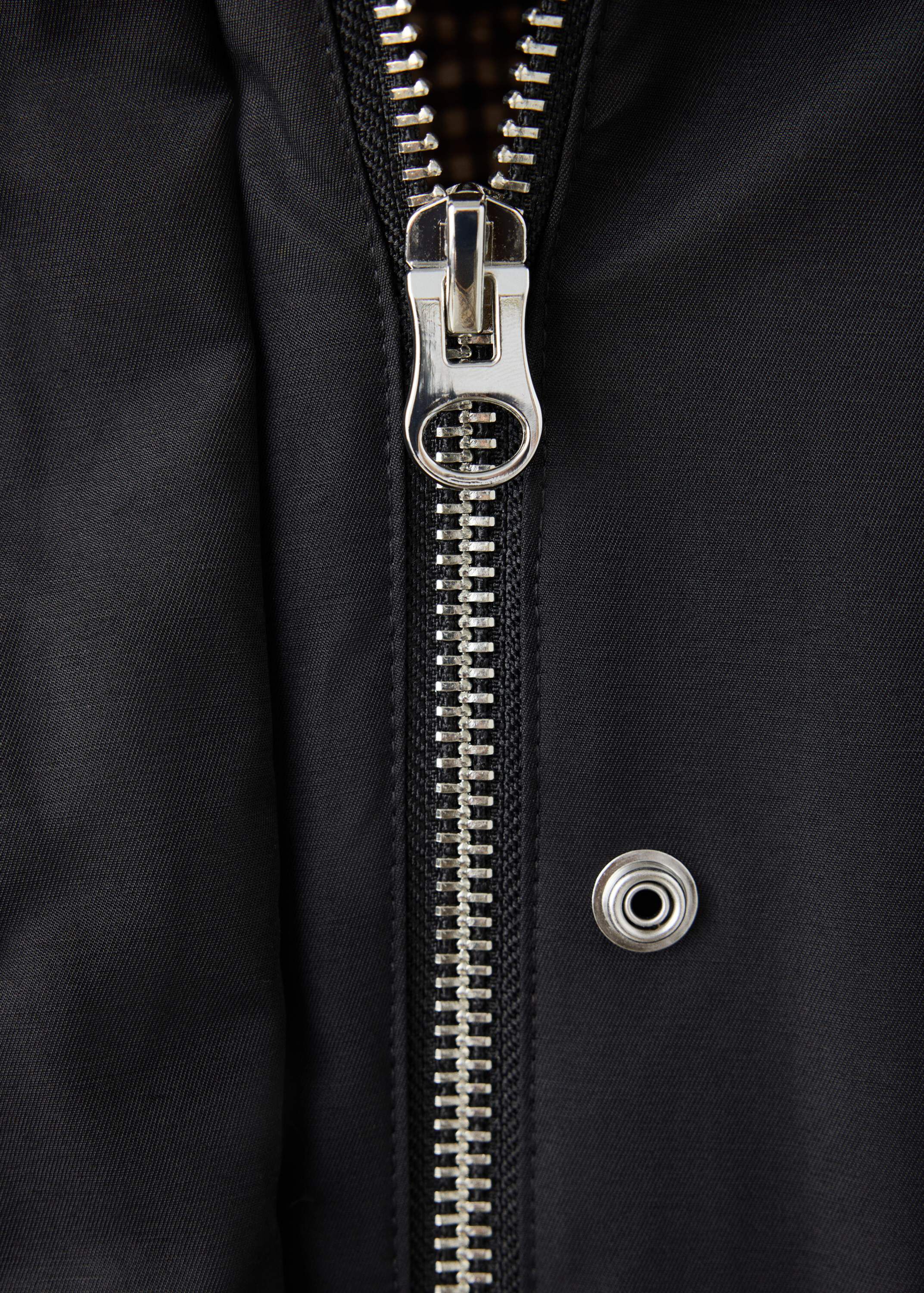 Cotton parka with corduroy collar