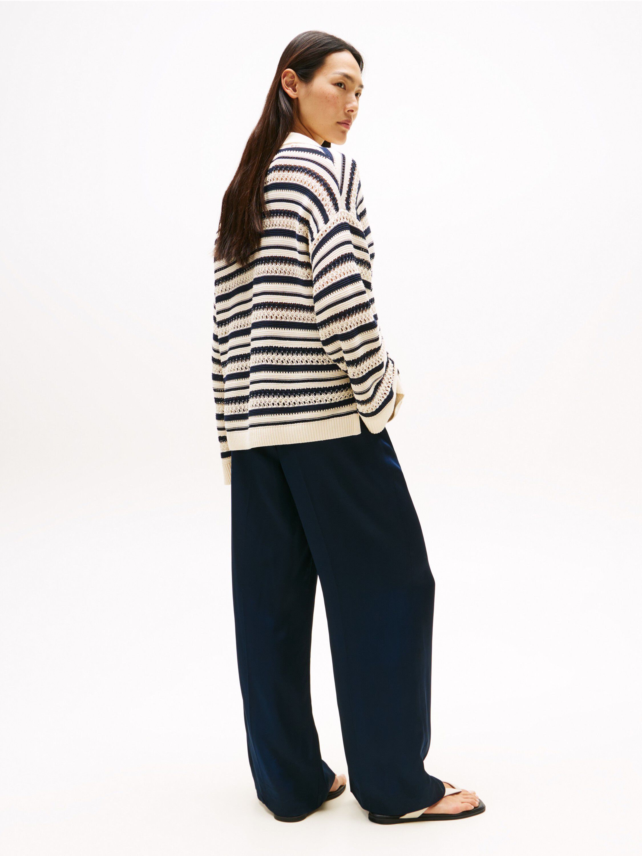 CROCHET RLX LS POLO SWT