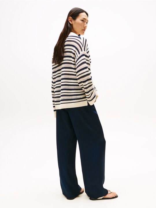 CROCHET RLX LS POLO SWT