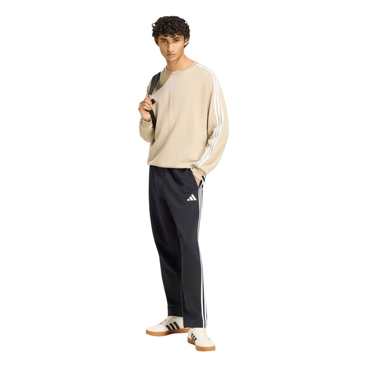 Essentials 3-Stripes Fleece Tapered Bukser