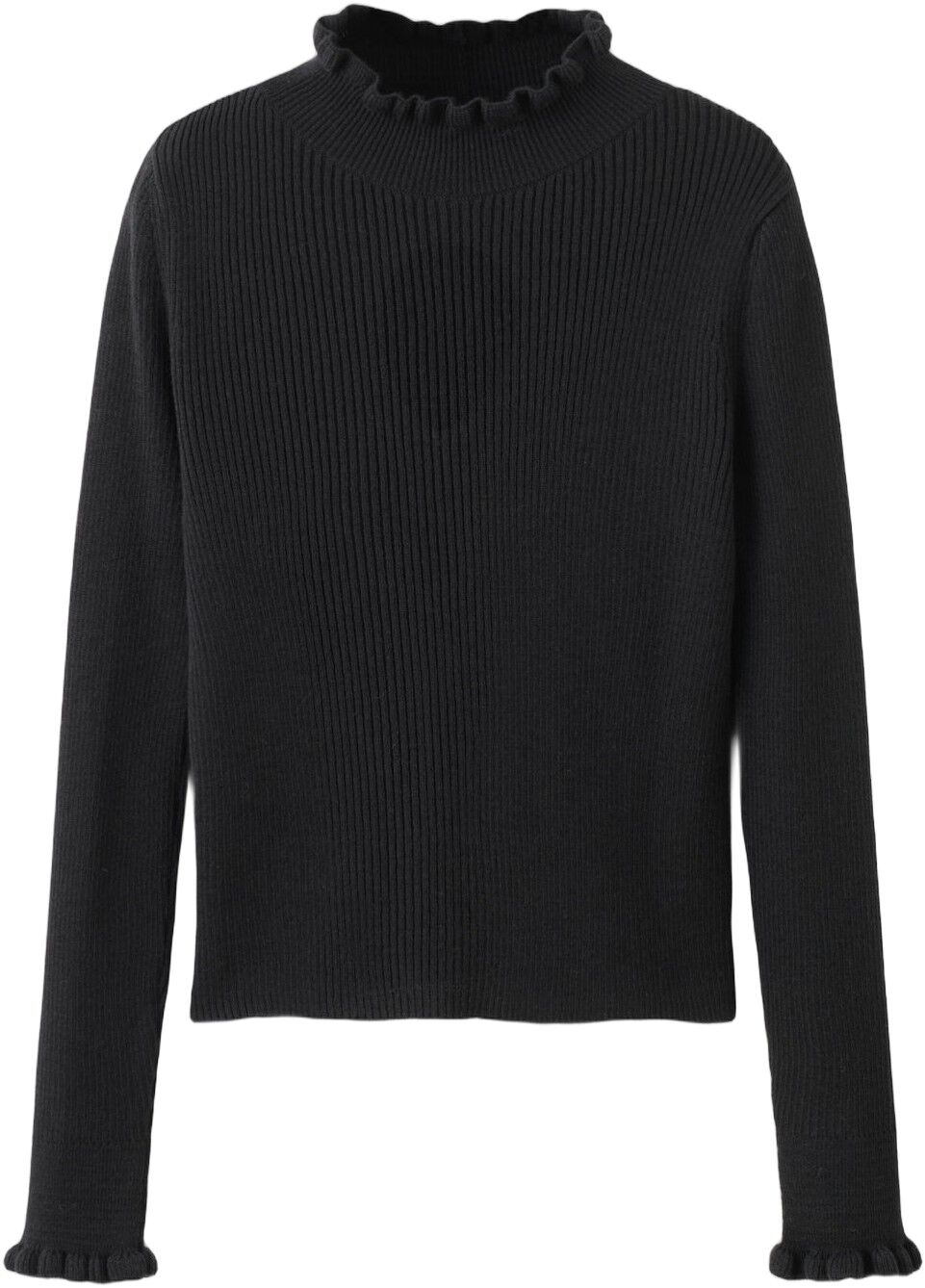 Scalloped edges sweater