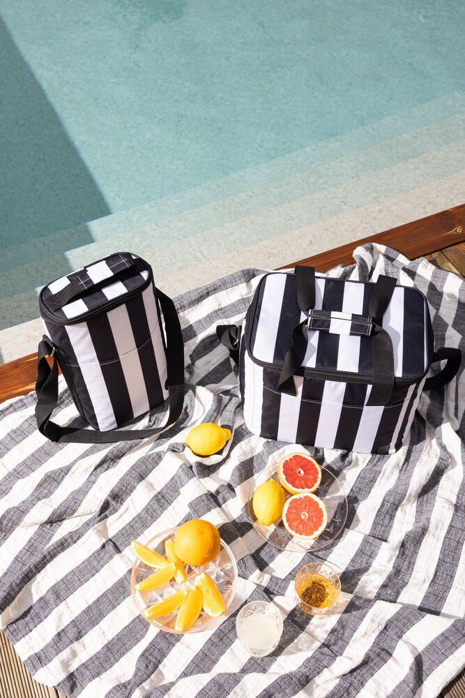City stripe cooler bag high rPET