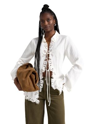 Woven blouse in soft viscose with l
