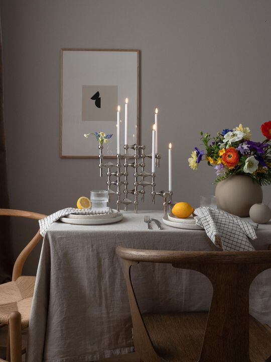 STOFF Nagel® lysestage krom