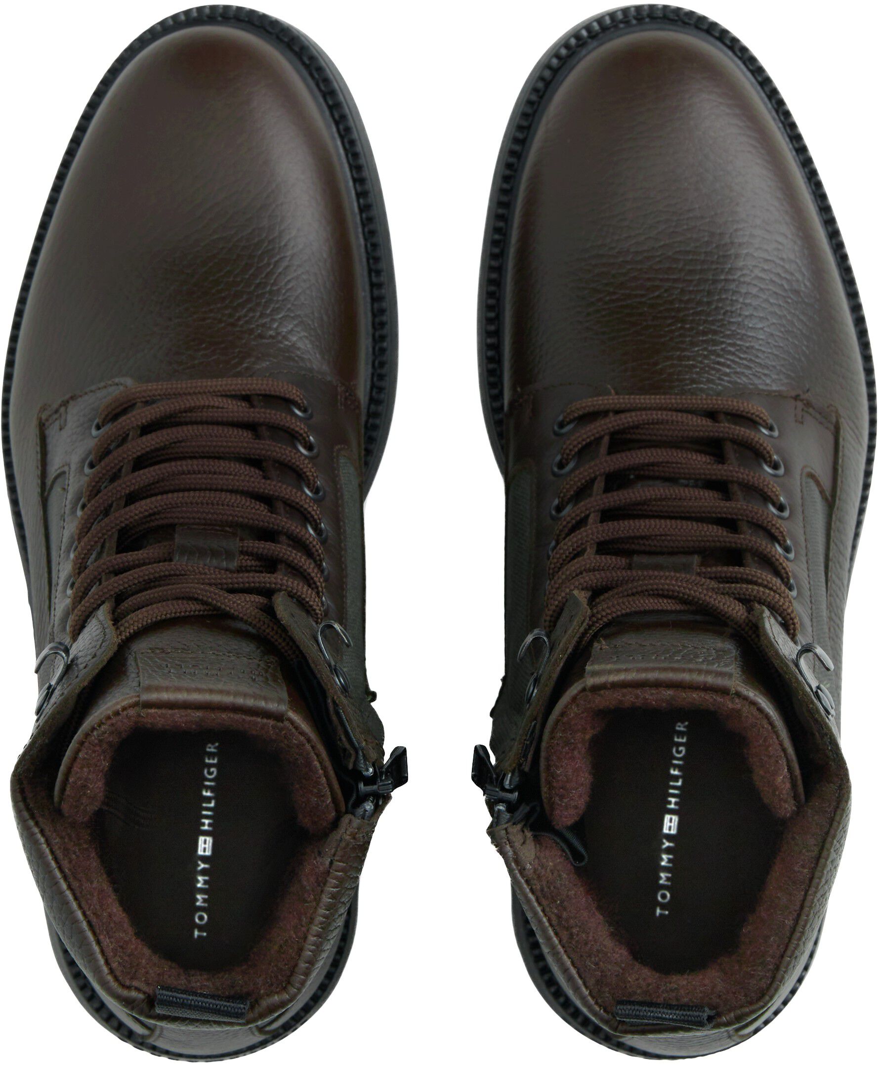 Leather Waterproof Cleat Lace-Up Boots