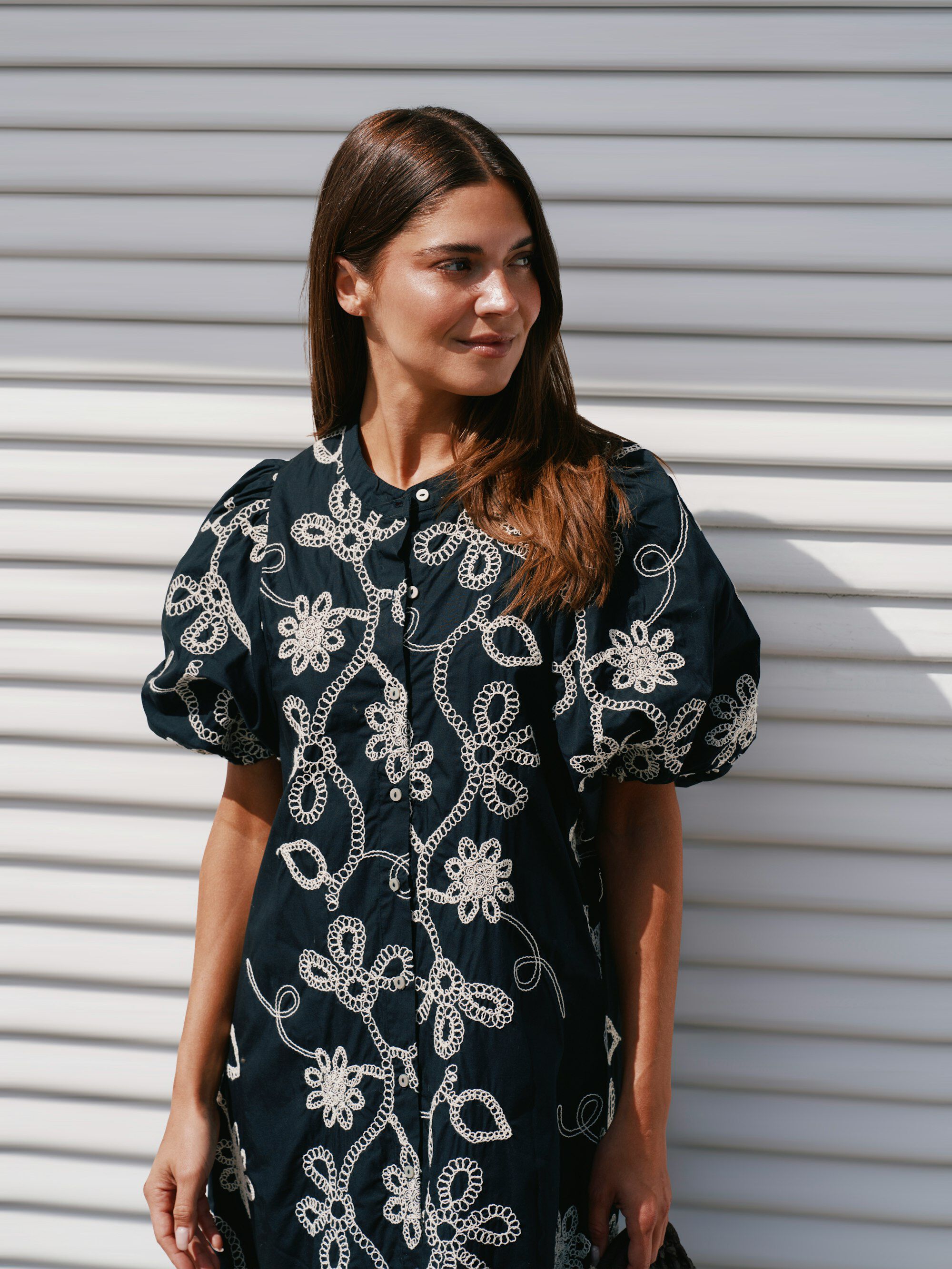 Veronica Dori Emb Dress