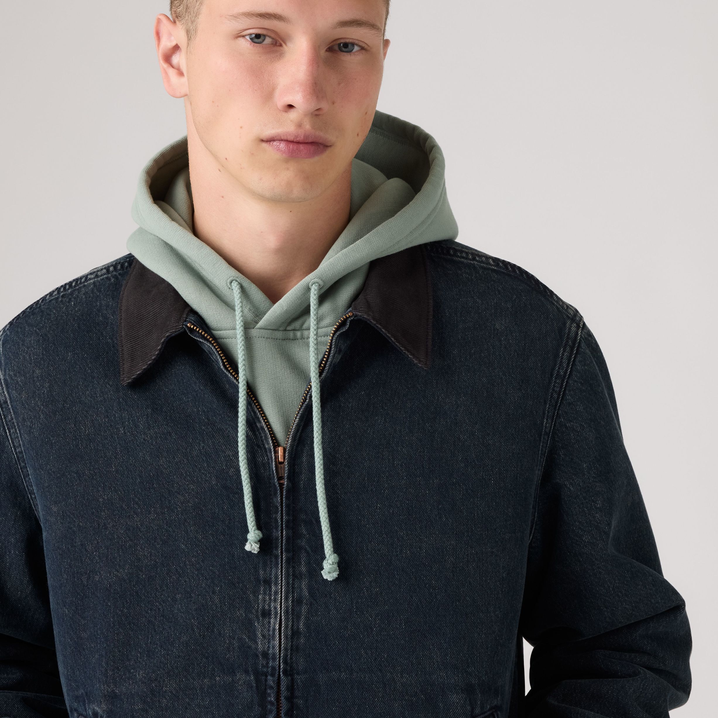 CASTRO FULL ZIP LINED DARK BLU