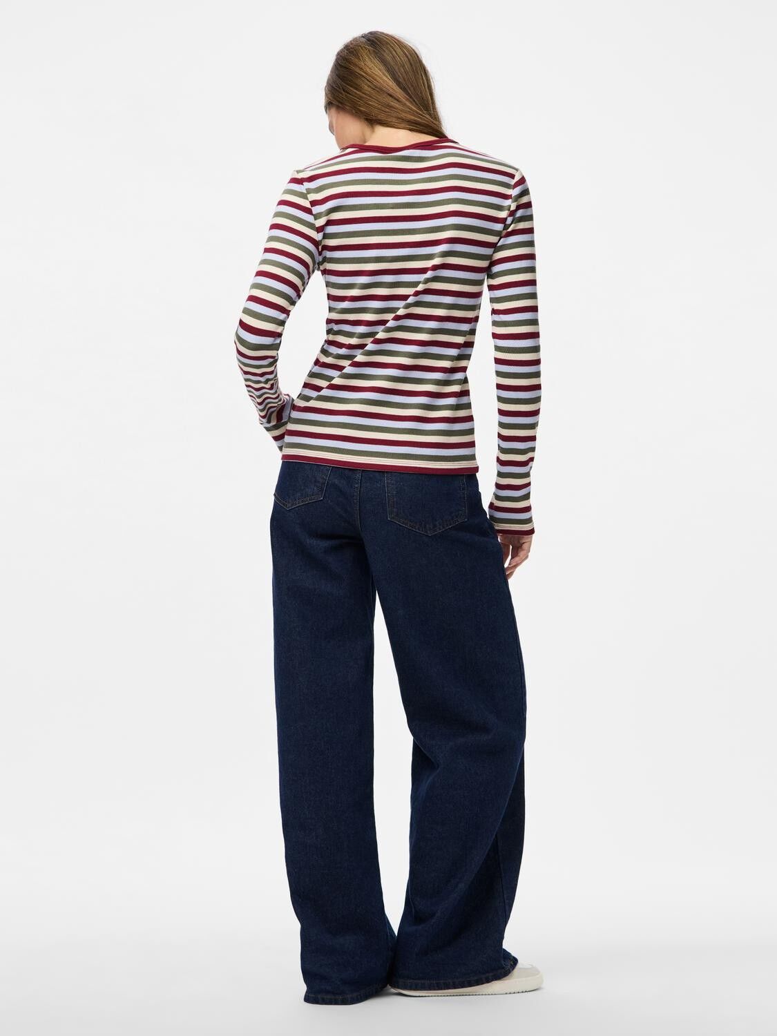 PCMAY LS STRIPED TOP JRS BC