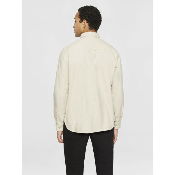 Regular fit heavy twill flannel shirt - GOTS/Vegan