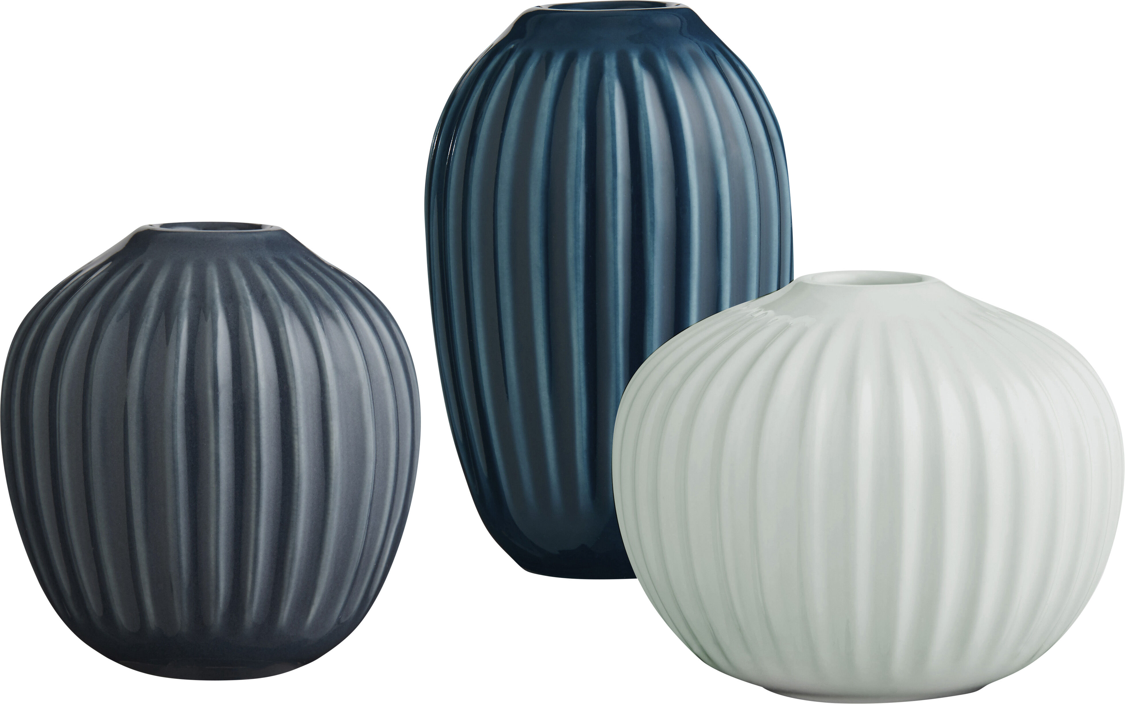 Hammersh&oslash;i minivase 3-pak