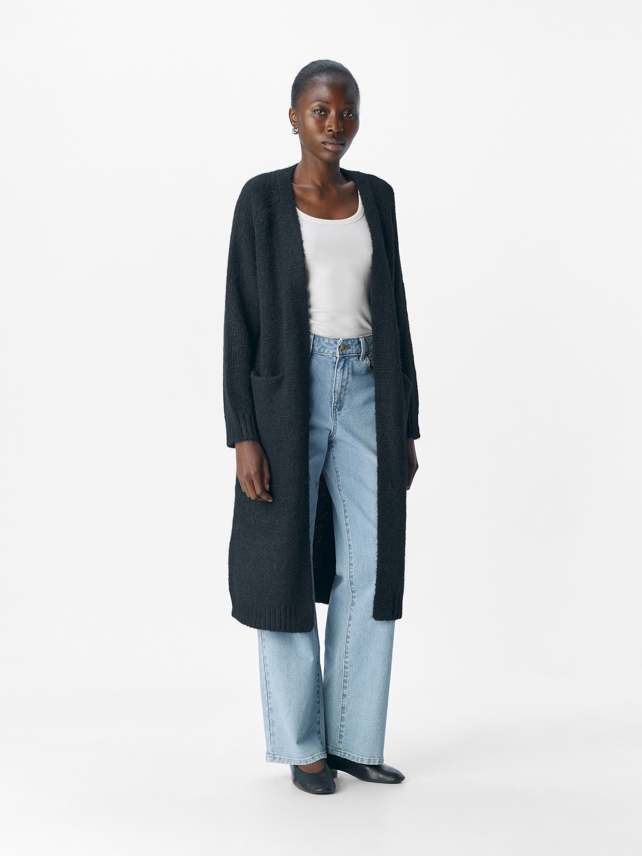 OBJMILU LS LO LONG KNIT CARDIGAN NO