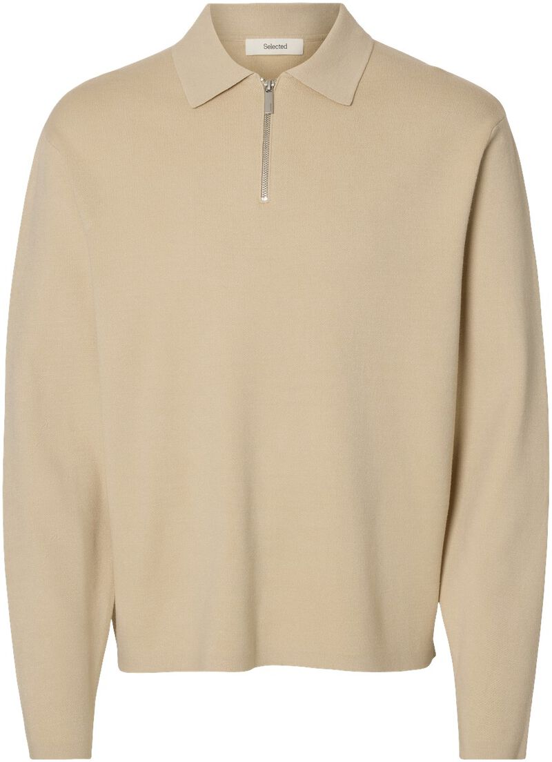 Slhteller Fn Relaxed Half Zip Polo