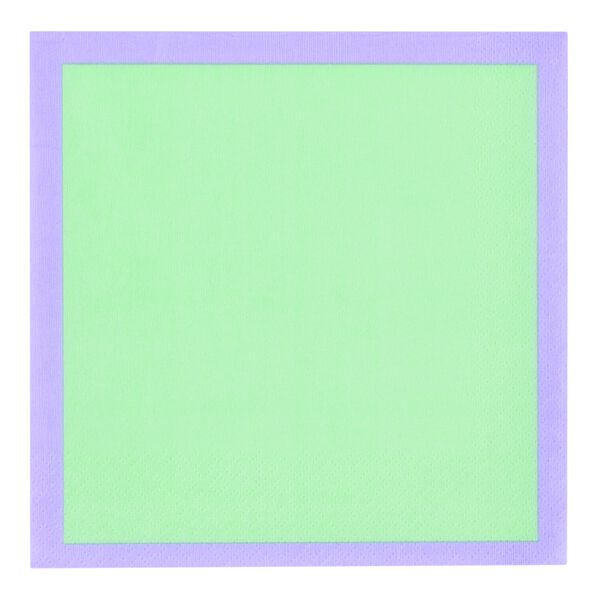 Play papirserviet 33x33cm mint-lilla