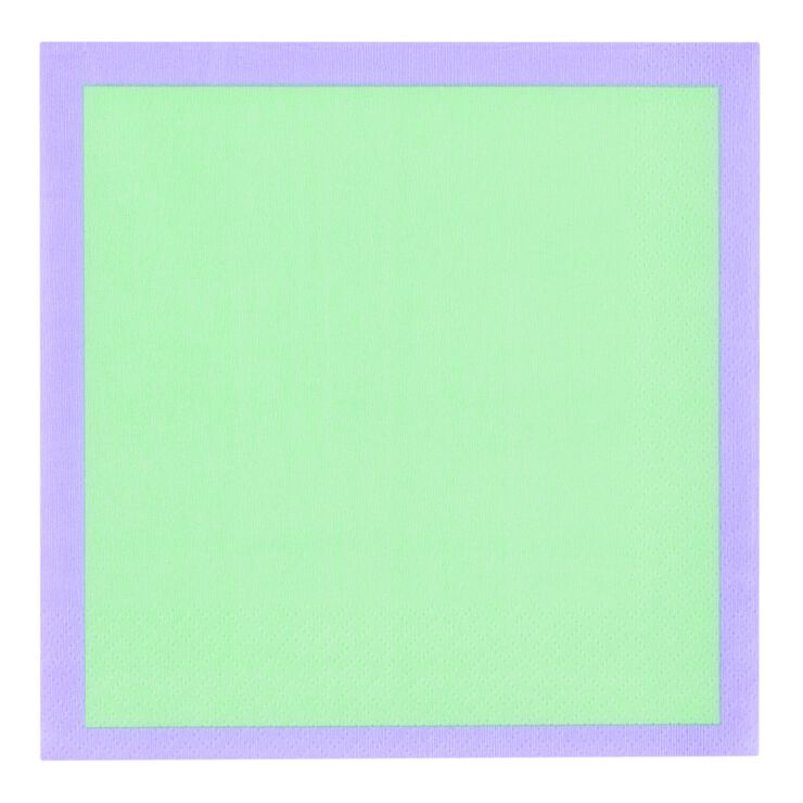 Play papirserviet 33x33cm mint-lilla