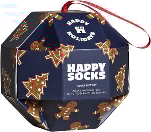 1-Pack Gingerbread Cookies Socks Gift Set