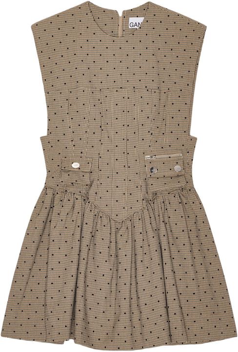 Flock Check Suiting Corset Mini Dre