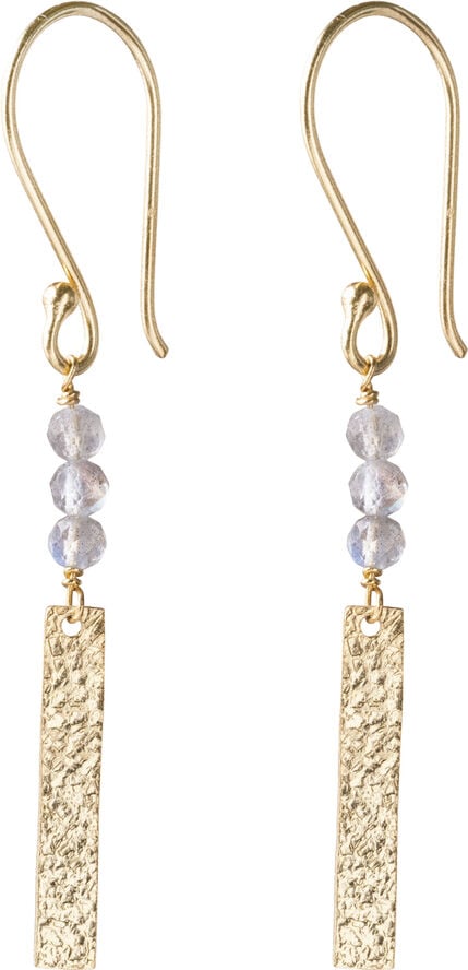 Bar Labradorite Earrings GP