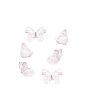 Wallsticker Sommerfugle 6 stk.