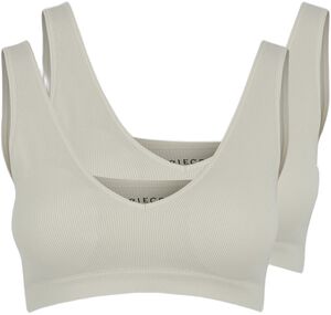 PCSYMMI RIB BRA TOP 2-PACK NOOS BC