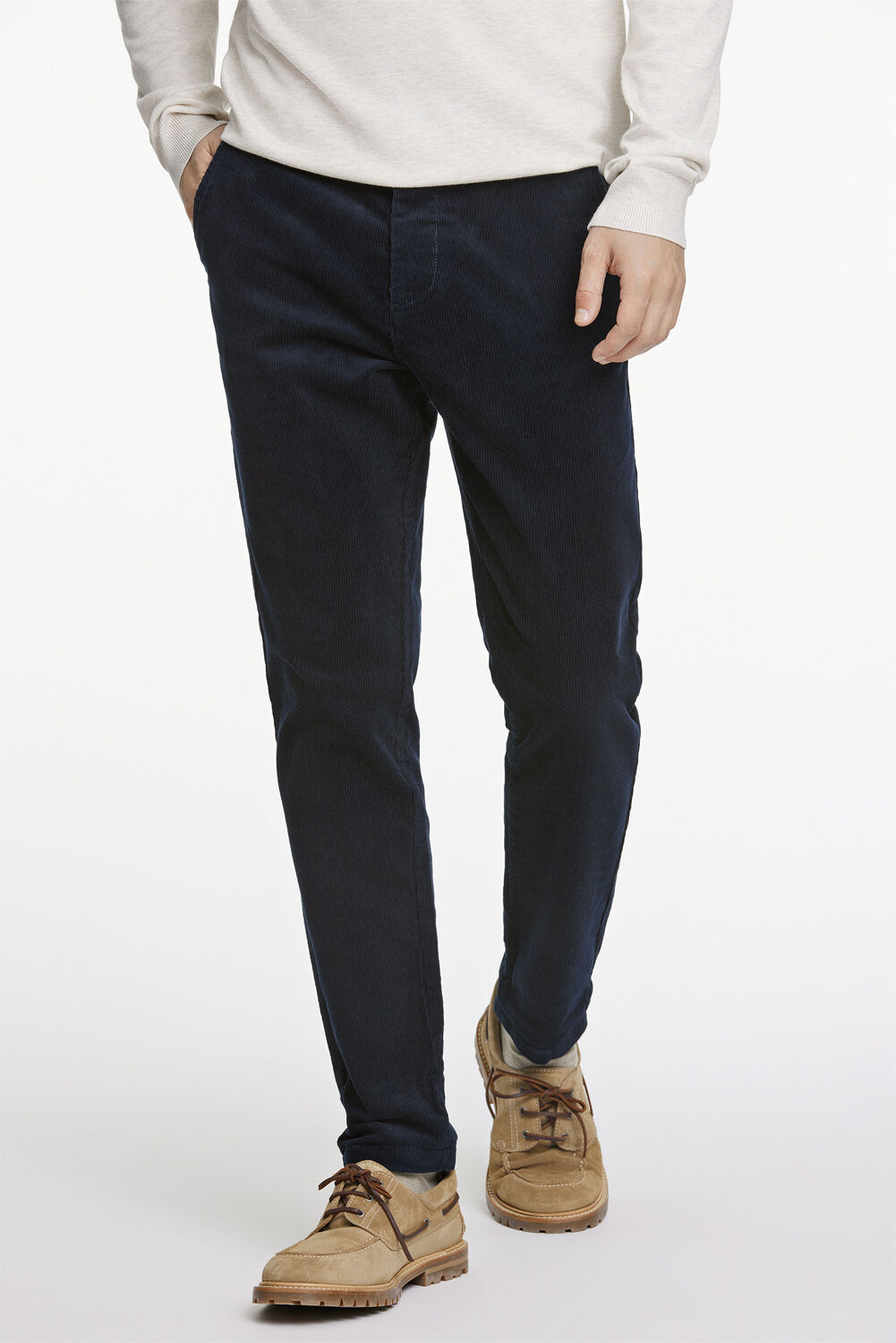 Cropped corduroy pants